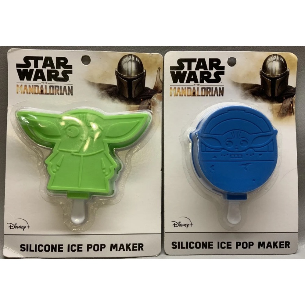 💜bundle of 2 Star Wars The Mandalorian Green/Blue Baby Yoda Silicone Pop Mold